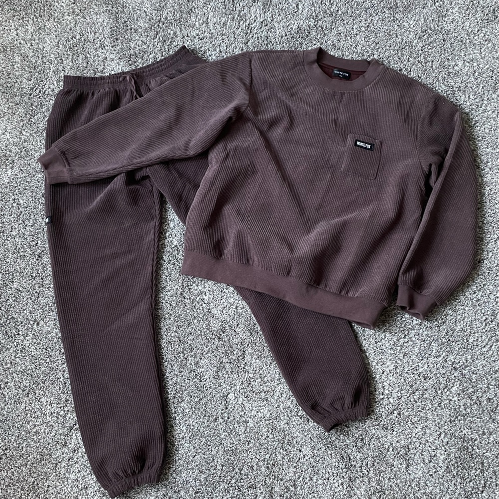 White Fox Sweat Set